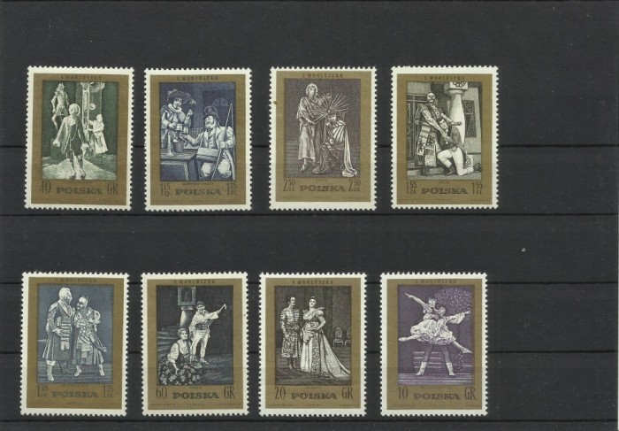 Polonia MNH 1972 - serie - compozitori balet opera muzica Polonia MNH 1972 - serie - compozitori balet opera muzica