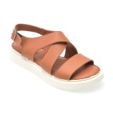 Sandale SHOOZY maro, EV4036, din piele naturala