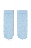 Șosete subțiri din poliamidă cu model buline, Conte Elegant Fantasy 16124 - Blue, 36-39 (23-25)