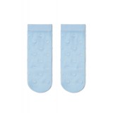 Șosete subțiri din poliamidă cu model buline, Conte Elegant Fantasy 16124 - Blue, 36-39 (23-25)