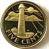 BARBADOS 5 CENTS 1973 PROOF