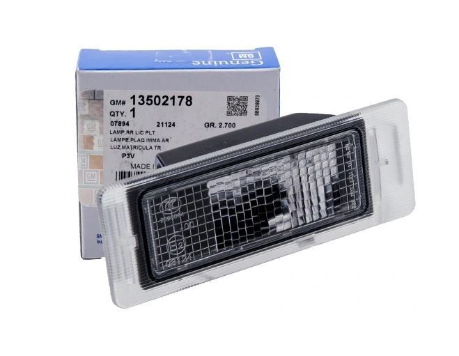 Lampa numar OPEL MOKKA, 2012-2016; MOKKA X, INSIGNIA, 2013-2017 COMBI; AMPERA-e, Chevrolet TRAX, 2015-2020; SPARK, 2010-; IMPALA, 2015-2020; EQUINOX,