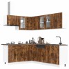 VidaXL Set dulap de bucătărie din 11 piese &bdquo;Porto&rdquo; stejar afumat Lemn 3314906