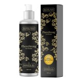 Ulei de masaj cu feromoni PHEROSTRONG For Women, pentru femei, note de lăm&acirc;ie și trandafir, 100 ml (negru)