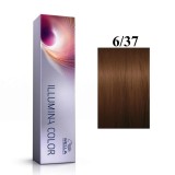 Wella Professionals, Illumina Color, Vopsea permanentă de păr, 6/37 Dark Blonde Golden Chestnut, 60 ml