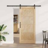 Ușa glisantă cu hardware 86x198.5 cm din lemn masiv de pin