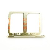 Suport SIM Samsung Galaxy S6 G920 Dual SIM Auriu Original