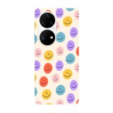 Husa compatibila cu Huawei P50 model Just smile, Silicon, TPU, Viceversa, Transparent, Carcasa