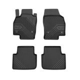 Covorase Auto Tip Tavita Frogum Dedicate Skoda Scala I 2018+, Material TPE, Impermeabile, Negru, Set 4 Bucati, Margine Inaltata