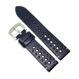 Cumpara ieftin Curea Ceas &bdquo;Rally Ride&rdquo; &ndash; Piele Naturală Perforată (20mm, 22mm, 24mm)
