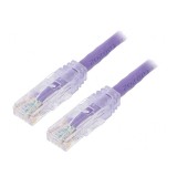 Patch Cord Cat6 U/UTP LSZH Violet 3m