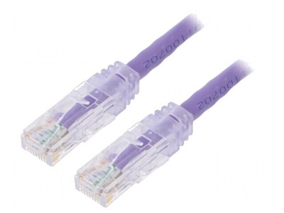Patch Cord Cat6 U/UTP LSZH Violet 3m foto
