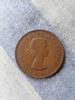 ONE PENNY 1961 Marea Britanie foto