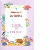Animale acvatice. Carte de colorat