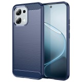 Husa Oppo A6 Pro 4G Asteroid GSM Carbon Silicone, albastru