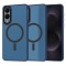 Husa MagSafe pentru Samsung Galaxy S25 Edge S937, Techsuit, HaloFrost, Bleumarin