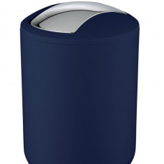 Cos de gunoi cu capac batant, Wenko, Brasil S, 2 L, plastic, albastru inchis