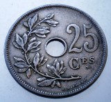 7.475 BELGIA 25 CENTIMES 1908 BELGIQUE, Europa, Cupru-Nichel