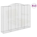 Cumpara ieftin Cosuri gabion arcuite, 13 buc 300x50x220/240cm, fier galvanizat