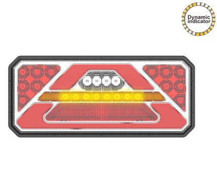 Lampa stop camion LED cu semnalizare dinamica 12 - 24V Omologata U.E.