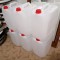 Canistra combustibil,bidon 20 Litri cu capac autosigilant 37 x 29 x 24 cm , alb