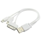 Cablu incarcare USB, cu 3 mufe, 201773