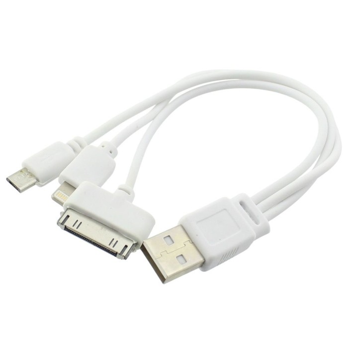Cablu incarcare USB, cu 3 mufe, 201773