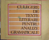 CULEGERE DE TEXTE LITERARE PENTRU ANALIZE GRAMATICALE. SINTAXA FRAZEI, CLASELE A VII-A - A X-A-VIRGILIU DRO-271320