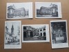 C464-I-CP-Manastirea Capucinilor din Praga set 5 buc. interbelice.