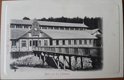 Carte postala, Baile noi din Baltesti, inceput de secol XX foto