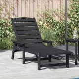 Gossi sezlong negru 53x162x98.5 cm hdpe