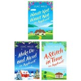 Applewell Village Series 3 Books Collection Set By Lilac Mills (waste Not Want Not In Applewell, Make Do And Mend In Applewell &amp;amp; A Stitch In Time