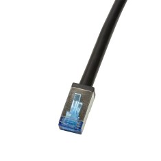 PATCH CORD S/FTP LOGILINK Cat6a, cupru, 0.5 m, negru, AWG26, dublu ecranat, outdoor, &amp;quot;CQ7023S&amp;quot; (timbru verde 0.08 lei)