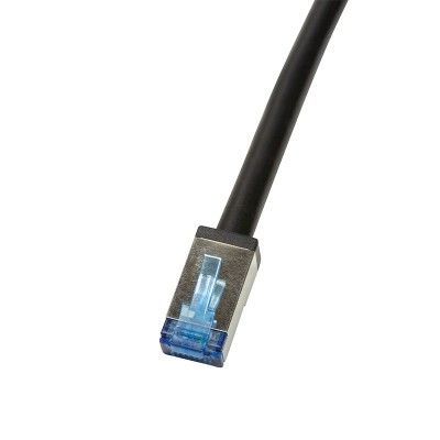 PATCH CORD S/FTP LOGILINK Cat6a, cupru, 3 m, negru, AWG26, dublu ecranat, outdoor, &amp;quot;CQ7063S&amp;quot; (timbru verde 0.08 lei) foto