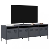 VidaXL Dulap TV, antracit, 135x39x43,5 cm, oțel laminat la rece