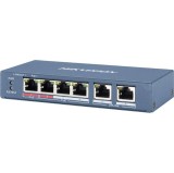 SWITCH 4PORTURI 60W SMARTMANAGED &quot;DS-3E1106HP-EI&quot; (timbru verde 2 lei), HIKVISION