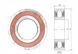 Rulment CX Polonia 6305-2RS, 62x25x17 mm; 10 buc. ,, CX Bearings