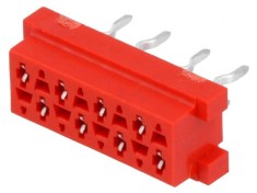 Soclu mamă Micro-MaTch 8 pini THT 2x4 pentru PCB