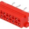 Soclu mamă Micro-MaTch 8 pini THT 2x4 pentru PCB