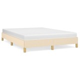 Cumpara ieftin Cadru de pat fara saltea, crem, 140x200 cm, textil