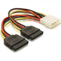 Adaptor alimentare molex (ide)- 2 x SATA 15cm, multiplicator s-ata, Active