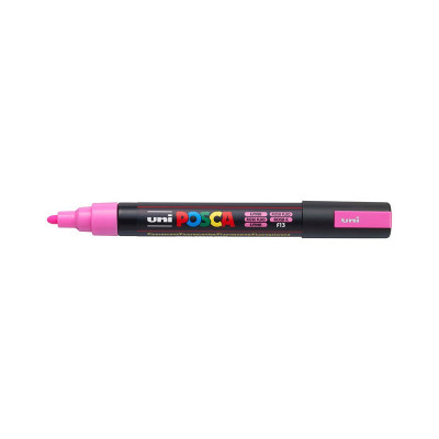 Marker universal UNI PC-5M Posca, 1.8-2.5 mm, roz fluorescent foto