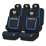 Set Huse Scaune Universale Compatibile cu Dacia &ndash; Negru/Albastru
