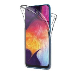 Husa Full TPU 360&deg; (fata + spate) pentru Samsung Galaxy A70, Transparent