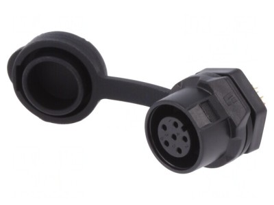 Conector Circular Mamă 6 PIN Aurit 5A foto