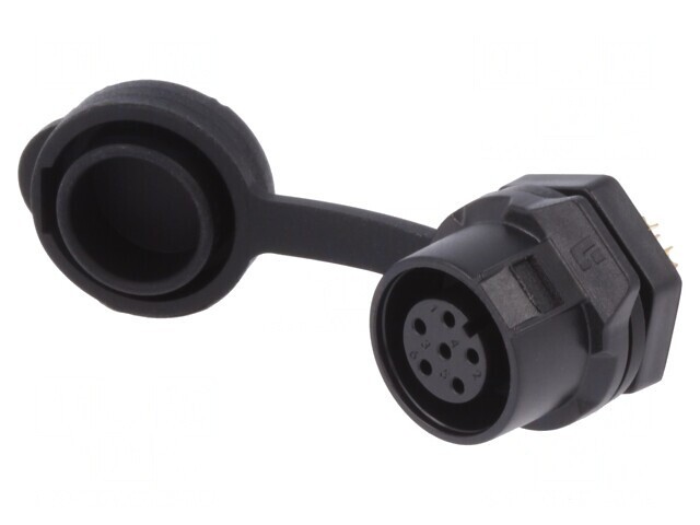 Conector Circular Mamă 6 PIN Aurit 5A