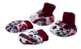 Set Botoșei + Mănuși Bumbac 100% NICOL Colectia Kate, Oeko-Tex, Protecție Zg&acirc;rieturi, Nou-Născut, Fabricat &icirc;n Polonia