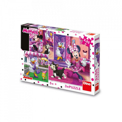 Puzzle Minnie, 3x55 piese foto