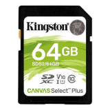 Card de memorie Kingston Canvas Select Plus 64GB SDXC Clasa 10 UHS-I