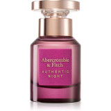 Abercrombie &amp; Fitch Authentic Night Women Eau de Parfum pentru femei 30 ml